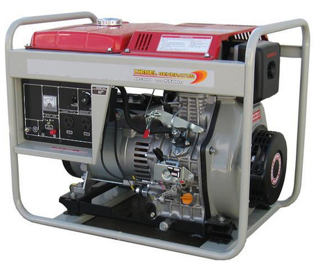 Air cooled Portable Diesel Generator Kecil 4.5kva 5kva dengan Roda