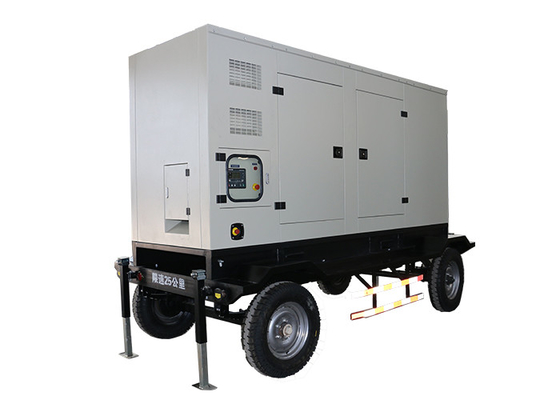 Penggunaan yang Tahan Lama Generator Diesel Genggam Trailer Set Tingkat Daya 100KVA 80kW