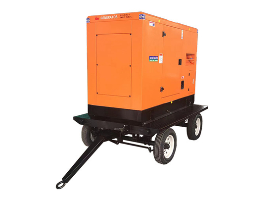 Flexiable Trailer Generator 100kva Cummins Diesel Generator 1800 Rpm Untuk Proyek