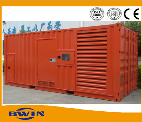 Jenis kontainer Cummins Diesel Generator / Power Genset 1000kw 1250kva