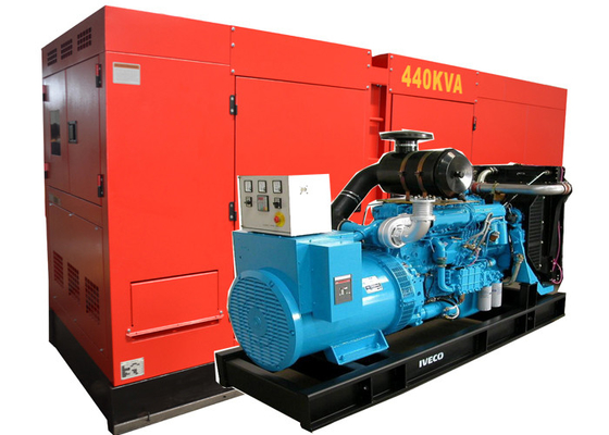 50HZ / 60HZ Euro Portable Gas Generator Daya Utama Standby 440kva