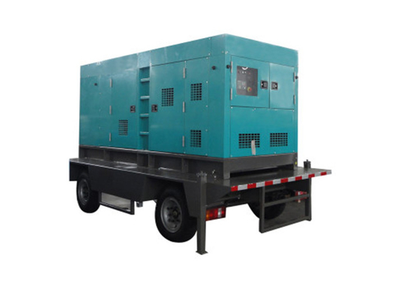 Empat roda Genset trailer generator 500kva Cummins diesel generator untuk proyek