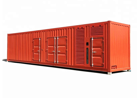 Jenis Kontainer Perkins Diesel Generator Set / Genset 1200kw 1500kva Air Dingin