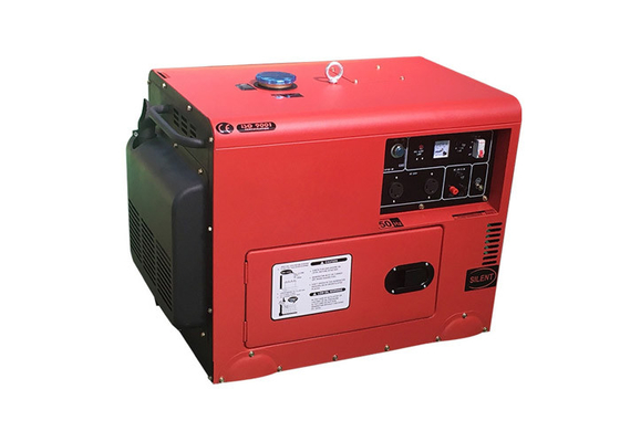 AC 7.5kva Motor Small Portable Generator, Red Diesel Diesel Powered Generator
