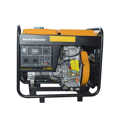 7KW Open Type Small Portable Generator, 1 Cylinder Diesel Generator High Performance