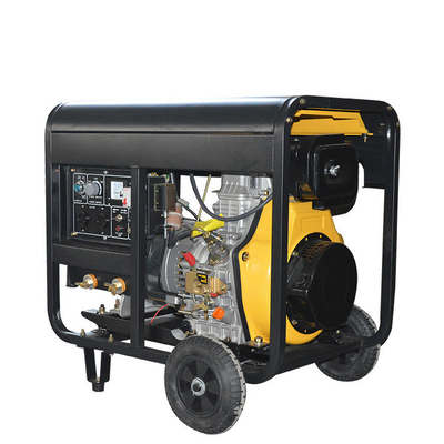 Air Cooled Open Tipe 300A Diesel Welder Generator 2V88FAE Set Untuk Mesin Las