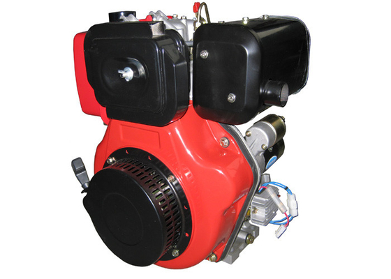 Warna Merah Mesin Diesel Kinerja Tinggi 1 silinder udara mulai didinginkan listrik